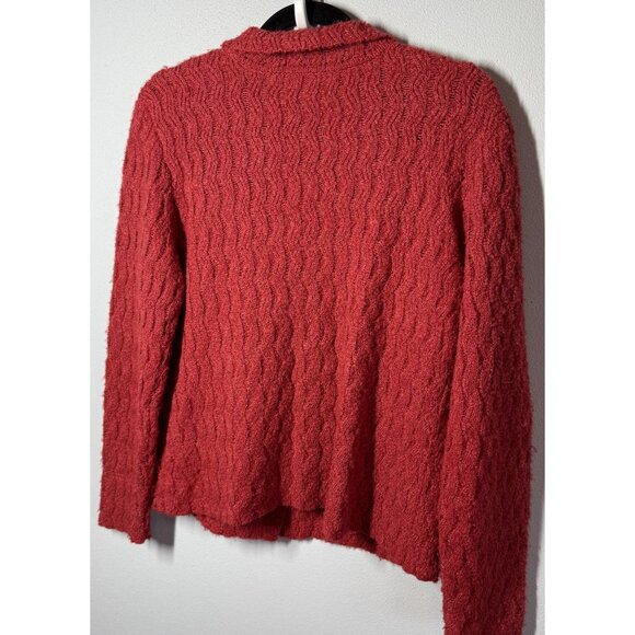 Peruvian Connection Button Cardigan Sweater Sz M Alpaca Silk Cottage Grandmacore - Picture 2 of 12